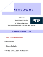 Arithmetic Circuits 2: Digital Logic Design