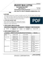 Service Bulletin: Fuel Injection Pump