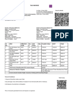 Tax Invoice: SR No. SKU Hsn/Sac Code Tax % Unit Price Qty. Taxable Value Igst Total