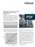 Recovery of Acetic Acid by Means of Liquid-Liquid Extraction