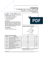 Stp80Pf55: P-Channel 55V - 0.016 - 80A To-220 Stripfet Ii Power Mosfet