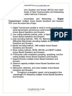 CH 4 Digital Transmission Media Multiple Choice Questions and Answers MCQ PDF Data Communication and Networking PDF