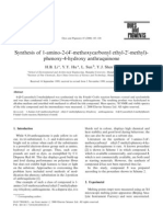 Synthesis of 1-Amino-2 - (4 - Methoxycarbonyl Ethyl-2 - Methyl) - Phenoxy-4-Hydroxy Anthraquinone