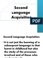 Second Language Acquisition