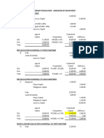 Summative Assessment-Partnership Dissolution - Admission by Investment