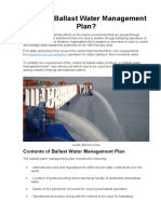 What Is Ballast Water Management Plan