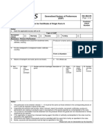 DA 46A 03 - Application For Certificate of Origin Form A - External Form