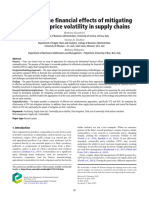 Measuring The Financial Effects of Mitigating Commodity Price Volatility in Supply Chains