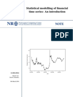 Statistical Modelling of Series