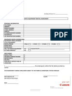 PHOTO EQUIPMENT RENTAL Booking Form + Agreement