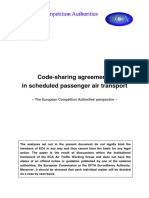 Code-Sharing Agreements in Scheduled Passenger Air Transport