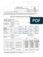 Mos For Precast Concrete Works