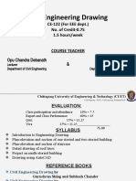 Civil Engineering Drawing: CE-122 (For EEE Dept.) No. of Credit-0.75 1.5 Hours/week