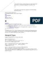 Int and Float and Print Formating