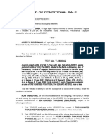 Deed of Conditional Sale Taguba