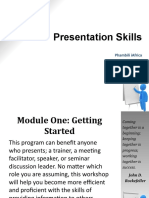 Presentation Skills PowerPoint Slides