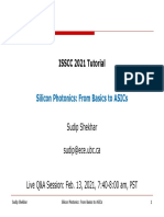 Isscc 2021 Tutorial: Silicon Photonics: From Basics To Asics