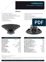 Key Features: Low Frequency Transducer