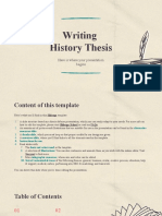 Writing History Thesis: Here Is Where Your Presentation Begins