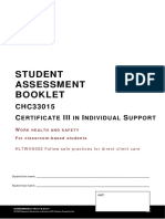 Student Assessment Booklet: CHC33015 C III I S