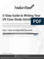 5 Step Guide To Writing Your Ux Case Study Introduction