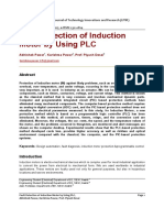 Fault Detection of Induction Motor by Using PLC