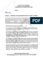 Ched Memorandum Order No. - Series of 2020: Commission On Higher Education