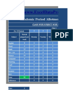 Academic Period Allotment System