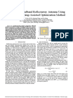 Design of Broadband Reflectarray Antenna Using Machine-Learning-Assisted Optimization Method