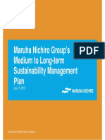 Maruha Nichiro Group's Medium To Long-Term Sustainability Management Plan