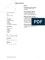 Answer Key: Progress Tests A: Unit 3