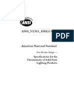 ANSI NEMA ANSLG C78.377-2008 For Electric Lamps Specifications For The Chromaticity of Solid State Lighting Products