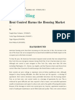 Case Study - Price Ceiling - Rent Control Harms The Housing Market Analysis