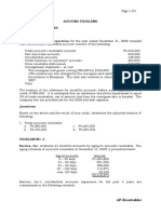 Guerrero, Mariane Jean D. Page 1 of 4 Bsa 3: Auditing Problems Audit of Receivables Problem No. 1