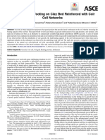 Performance of Footing On Clay Bed Reinforced With Coir Cell Networks