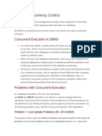 DBMS Concurrency Control