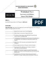 Health: Worksheet No.1