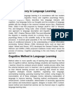 Cognitive Theory of Language Learning