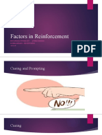 Factors in Reinforcement: Educational Psychology Ayesha Shahzad Roxena Morano - PHD Education P172-179