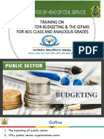 Taining On Budgeting & GIFMIS - CSTC