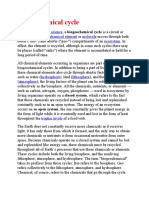 Biogeochemical Cycle: Ecology Earth Science Chemical Element Molecule Ecosystem