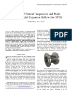 Analysis of Natural Frequencies and Mode Shapes of Metal Expansion Bellows For STHE