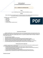 ECC 12 - Business Plan Preparations Syllabus