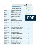 World Cup Fixture 2011