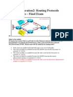 CCNA Exploration2: Routing Protocols and Concepts - Final Exam