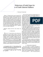 Dynamic Behaviour of Earth Dams For Variation of Earth Material Stiffness