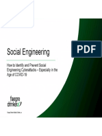 Social Engineering: How To Identify and Prevent Social Engineering Cyberattacks - Especially in The Age of COVID-19