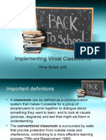 Implementing Virualclassrooms, Oliver Buček