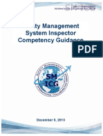 Safety Management System Inspector Competency Guidance: December 5, 2013