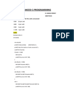 Advanced C-Programming: N .Manoj Reddy